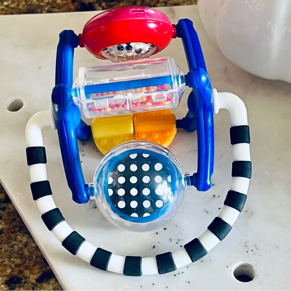Baby Sensory Toy Bundle: Rattle & Penguin Teether